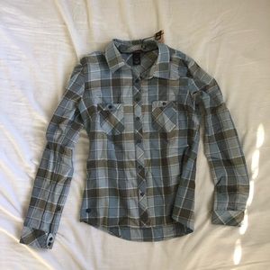NWT women’s flannel Outdoor Research Ceres shirt